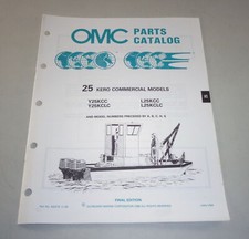 Catalogo Parti OMC Motore Fuoribordo 25 Kero Modelli Commerciali Del 05/1988