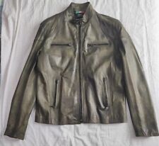 Giorini Nuova Giacca in Pelle Verde XL 54