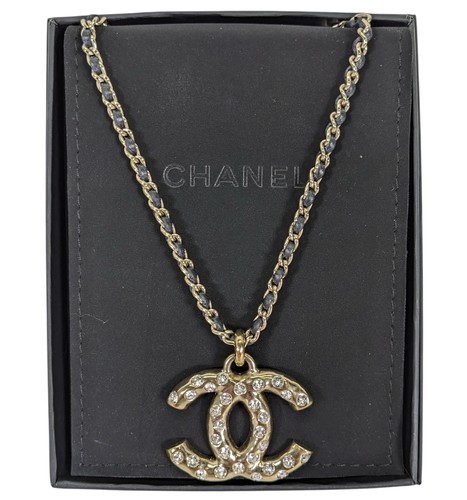 Collana chanel pelle b24 - chanel, in