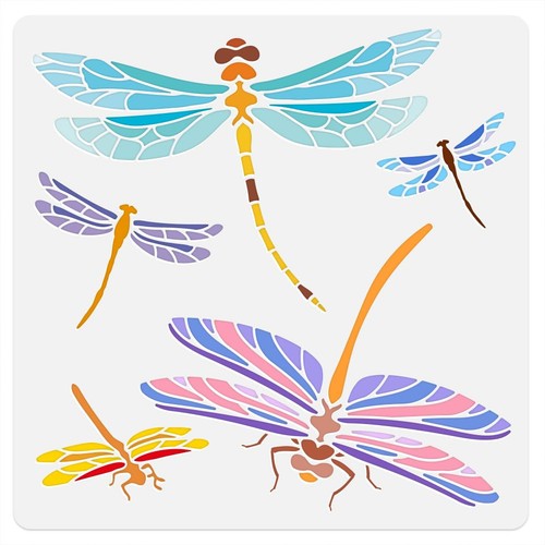 Stencil parete libellula - da,