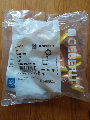 Curva gas geberit mapress - geberit,