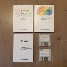 Manuali e Floppy Workbenck 1.3.2 (Olandese) - Amiga 500 / 2000 - Test Ok