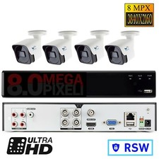 Kit 4 Telecamere 8 MPX  dvr 4