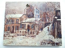 Tableau "Le cabaret du Lapin agile" Maurice Utrillo 30x23cm