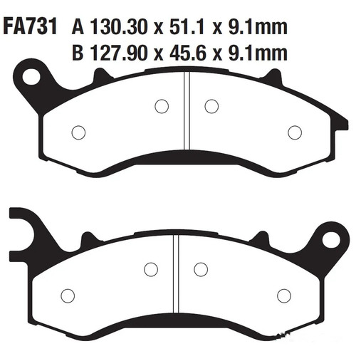 Pastiglia freno ebc fa731tt - ebc,