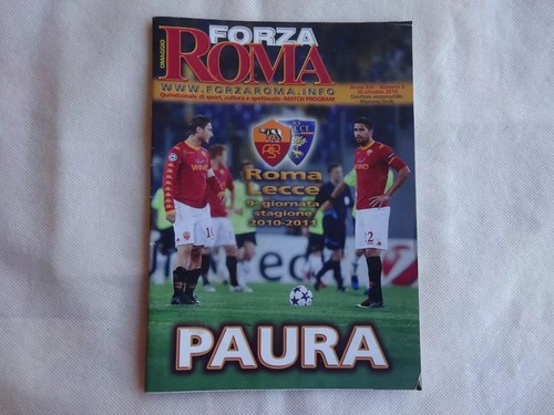 Forza roma match program - forza,