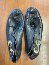 Scarpe vintage  ciclismo originali  Corvaro Carlo con  fermapiedi  size 41