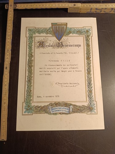 Diploma benemerenza unuci - diploma,
