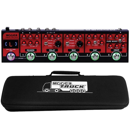 Mooer red truck pedaliera - red,