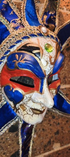 Maschera veneziana cartapesta - maschera,