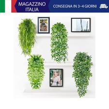 MZJAUVF 4PCS Piante Finte Cadenti, Pianta Finta da Interno con Vaso, Piante Fint