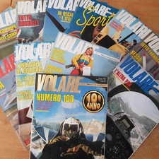 VOLARE MENSILE DI AVIAZIONE 12 NUMERI aliante ultraleggeri parapendio bourget