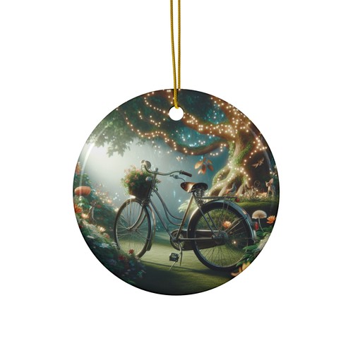 Ornamento ceramica bici