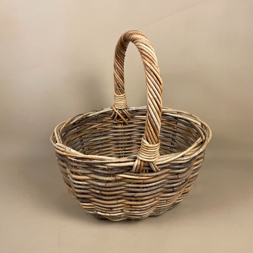 Cestino ovale vintage - , tessuto
