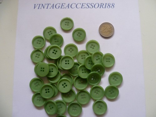 Bottoni fori resina - 4, verde