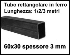 tubolare rettangolo 60 mm x 30