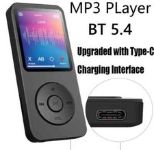 MINI CLIP 128GB BLUETOOTH LCD DIGITAL SCREEN MUSIC MP3/MP4 PLAYER (Pack of 1)