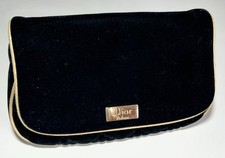 CHRISTIAN DIOR PARFUM BORSA IN VELLUTO NERO CON FINITURE ORO COSMETICI 9*6 CM