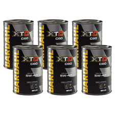 6 LITRI BARDAHL XTC C60 5W40 OLIO MOTORE AUTO SPORT PERFORMANCE POLAR PLUS