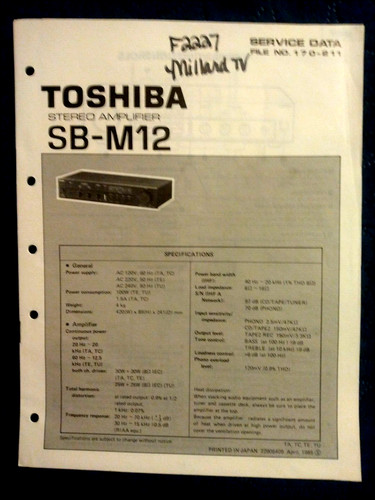 Amplificatore stereo toshiba - amplificatore,