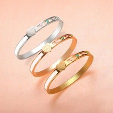 Bracciale rigido con cuore - rigido,