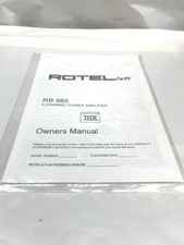 Rotel RB 985 Amplificatore di