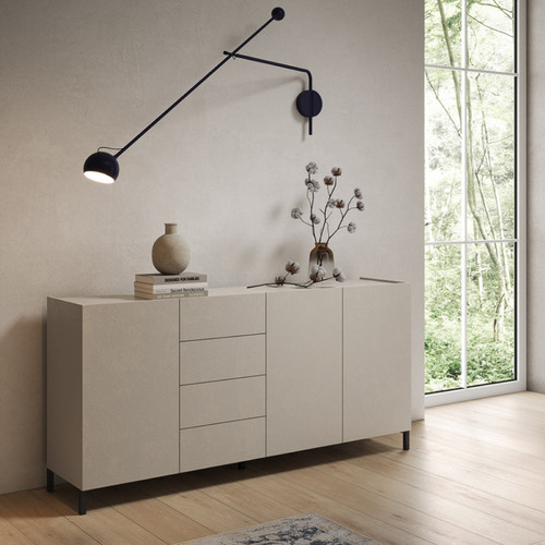 Madia legno grigio con 3 - madia,