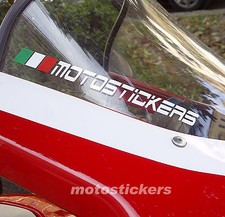 3 Nomi adesivi con bandiera Italia per cupolino/plex moto