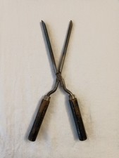Antica pinza arricciacapelli in ferro e legno – fine ‘800 / inizi ‘900 – 24,5 cm
