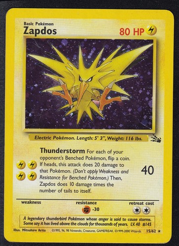Pokemon zapdos rare - pokemon,