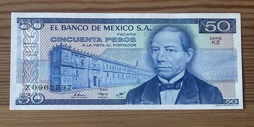 Billete méxico pesos 1981 - billete, 50