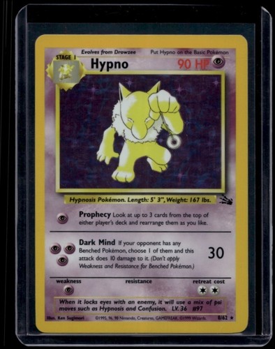 Pokemon tcg hypno fossil - pokemon, 8/62