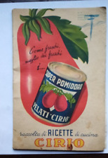 Raccolte Ricette di Cucina- CIRIO  1952