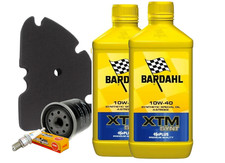 PIAGGIO VESPA GTS 250 300 TAGLIANDO BARDAHL XTM 10W40 FILTRO OLIO ARIA CANDELA