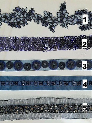 Passamaneria elegante blu - passamaneria,