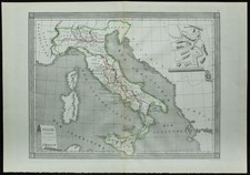1850ca - Carta Italia Antica