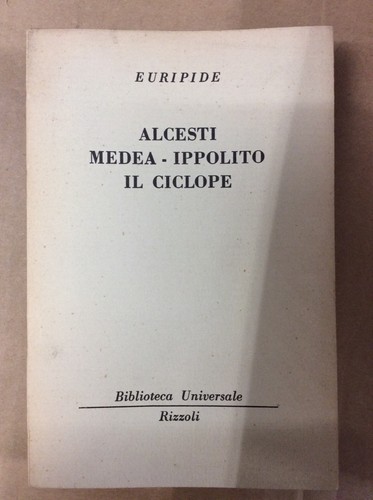 Libro euripide alcesti - -,