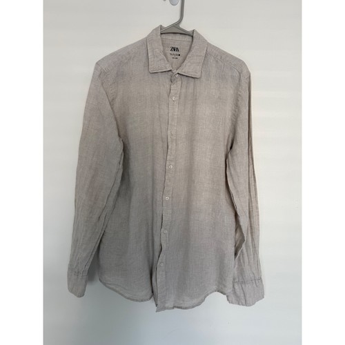 Zara camicia uomo 100 lino - uomo,