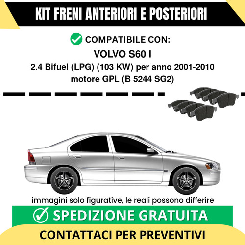 Pastiglie freno ant post - pastiglie, +