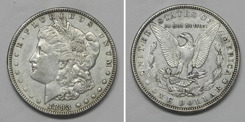 X6188 1893 dollaro morgan - dollaro,