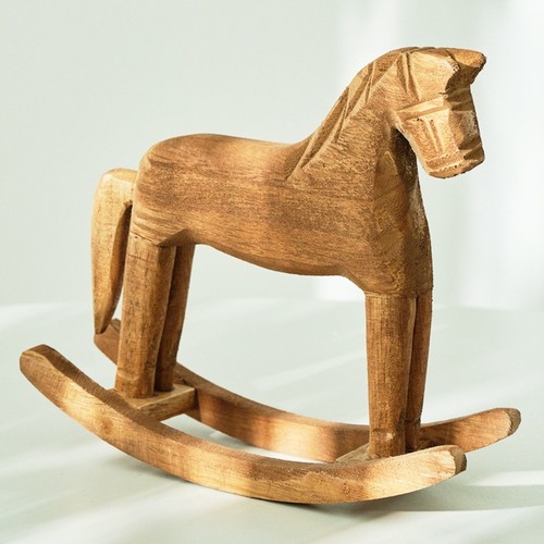 Cavallo dondolo rustico in - cavallo, a