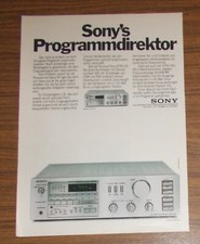 Rara Pubblicità Vintage SONY