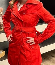 trench woolrich donna rosso S indossato una sola volta