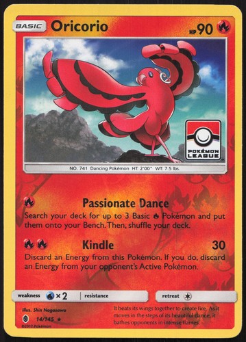 Carte pokémon oricorio - carte, stamp