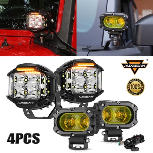 Auxbeam 4pcs led luce - auxbeam, 4"