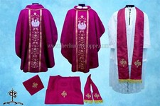 Veste Gotica Rosa Scura E Set