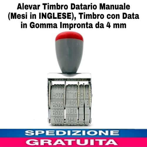 Timbro datario manuale - datario, (mesi