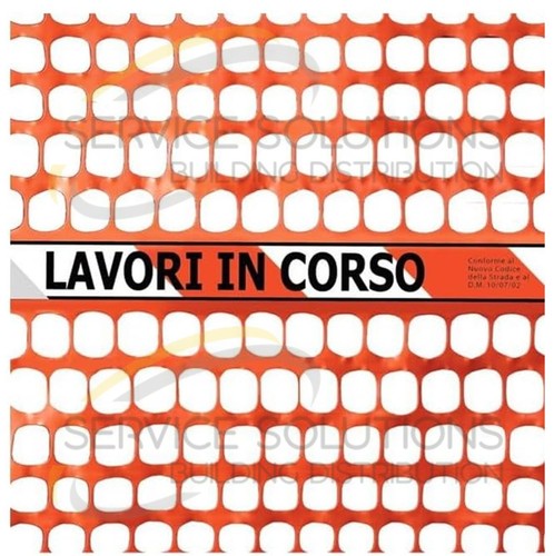 Rete cantiere arancio con - rete,