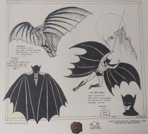Batman davinci firmato bob - batman,