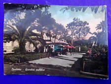 ? CARTOLINA FOTO BARLETTA GIARDINI PUBBLICI CHIOSCO BAR CAMERIERE BELLA !! ?